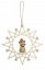 Weihnachtsstern mit Engel und Swarovski Grün